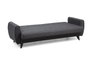 Atelier Del Sofa Alkon Sofá Cama de 3 Plazas Gris Oscuro